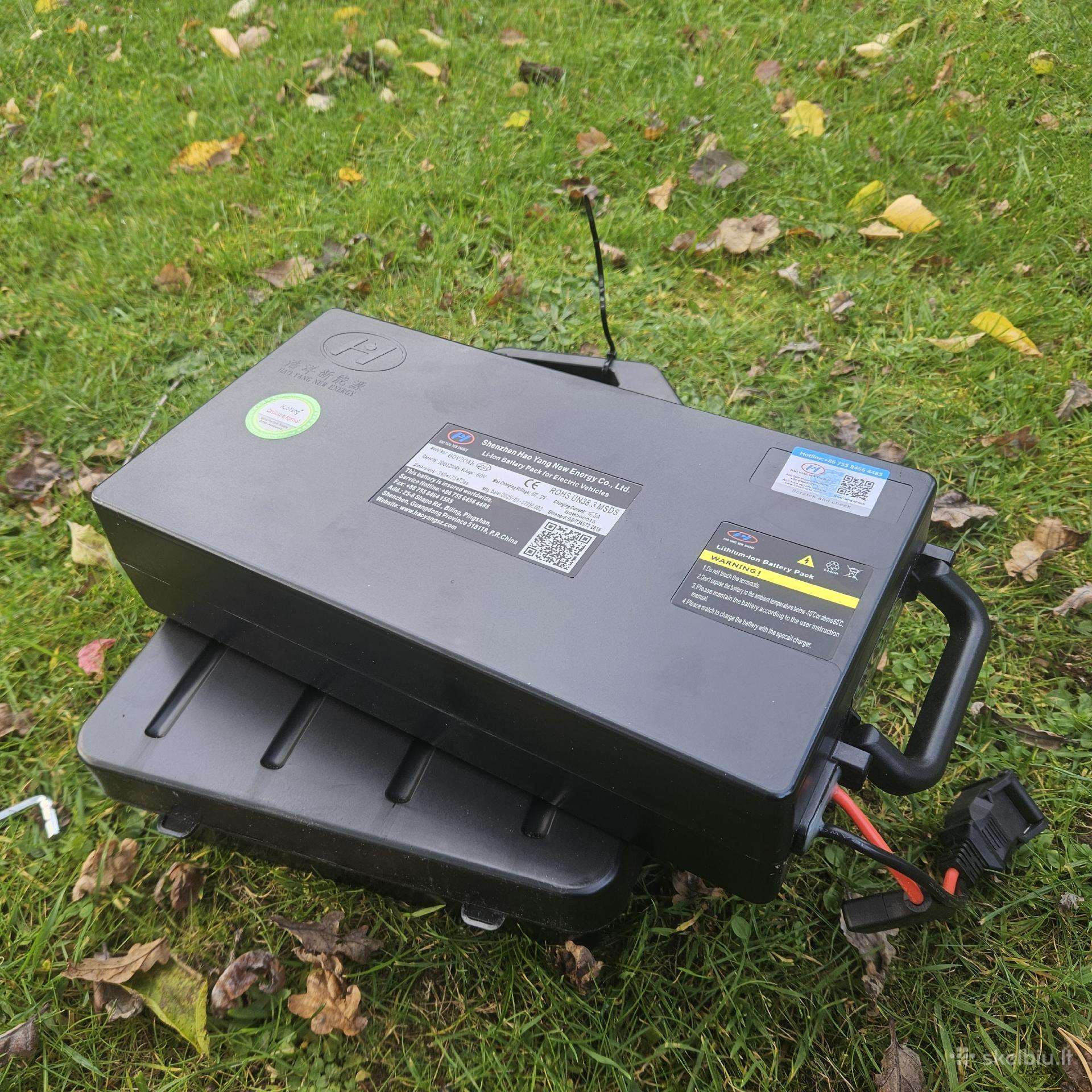 elektrinio čioperio baterija 60V 20Ah