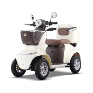 Elektrinis keturratis Lunar 1 1000W raudonas miesto skuteris su trimis ratais