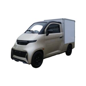 mini elektrinis krovininis automobilis su uždara krovinių dėže