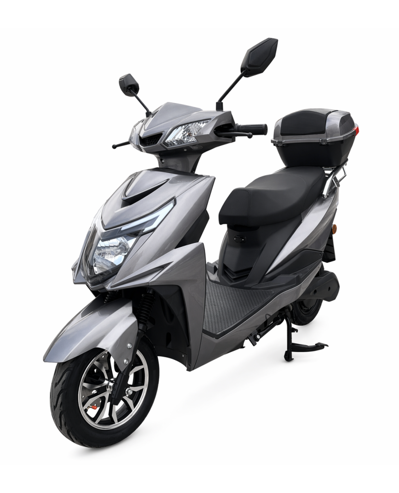 Elektrinis motoroleris Z1000 1000W pilkos spalvos su LED žibintais